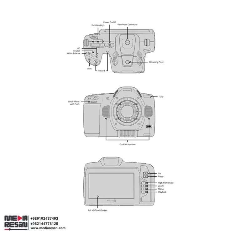 دوربین Blackmagic Pocket Cinema Camera 6K G2