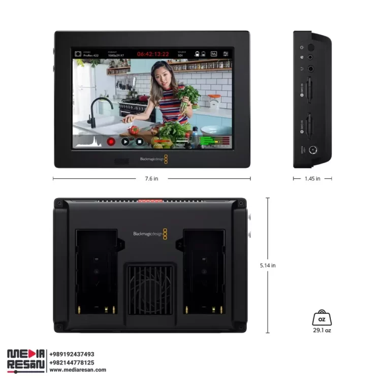 مانیتور دوربین “Blackmagic Video Assist 3G 7
