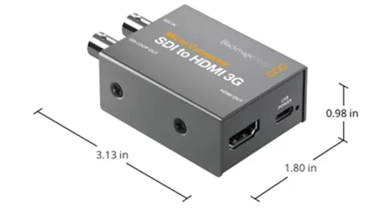 ابعاد و وزن کانورتر بلک مجیک SDI to HDMI 3G
