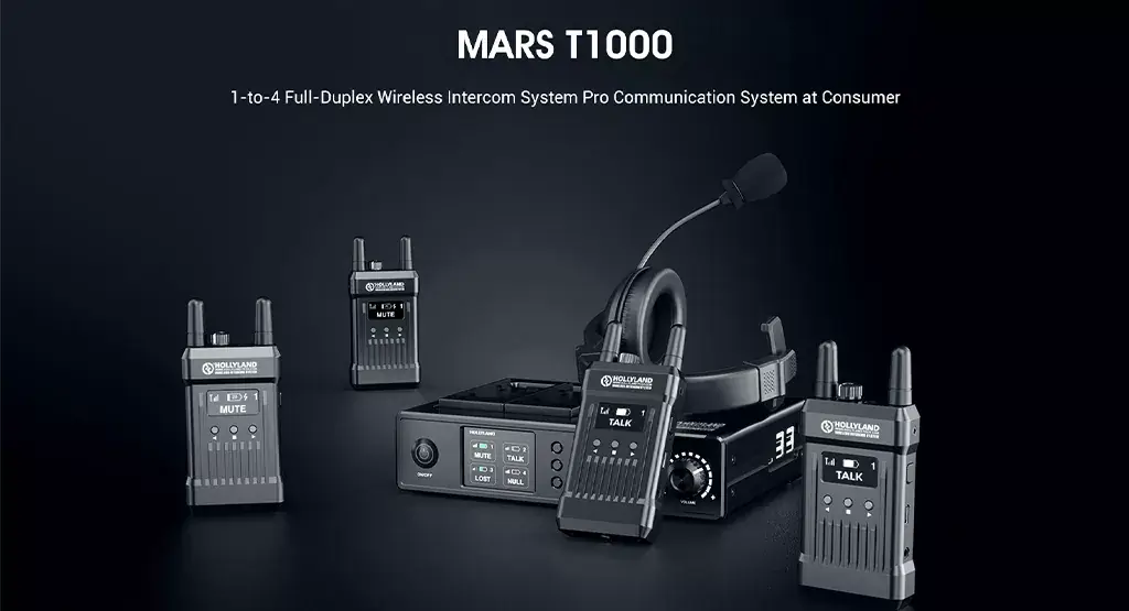 سیستم اینترکام وایرلس Mars T1000 - سیستم talkback - سیستم اینترکام بیسیم هالی لند
