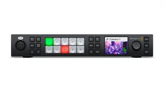 نمای پنل جلویی سوئیچر تصویر Blackmagic ATEM 1 M/E Constellation 4K