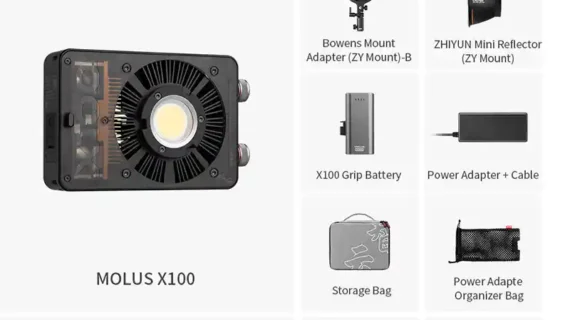 نسخه پرو نور ثابت Zhiyun MOLUS X100